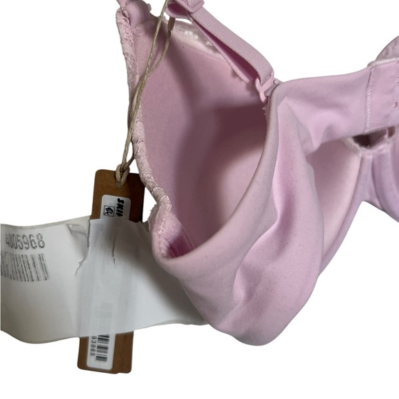 SKIMS Fits Everybody Lace T-Shirt Bra – Cherry Blossom – Size 36C – NWT! - Picture 5 of 7